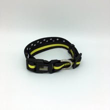 Load image into Gallery viewer, Classic Thin Gold Line First Responder and Military Themed Dog Cat Pet Collars
