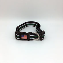 Load image into Gallery viewer, Thin Green Line Border Patrol Sheriff CBP Army Marines First Responder and Military Themed Dog Cat Pet Collars
