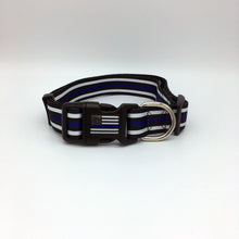 Load image into Gallery viewer, Thin Blue Line Police Officer Sheriff CBP First Responder and Military Themed Dog Cat Pet Collars
