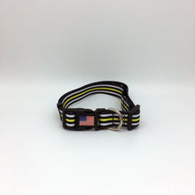 Load image into Gallery viewer, Thin Gold Line First Responder and Military Themed Dog Cat Pet Collars
