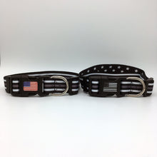 Load image into Gallery viewer, Thin Gray Silver Line Correctional Officer Corrections First Responder and Military Themed Dog Cat Pet Collars
