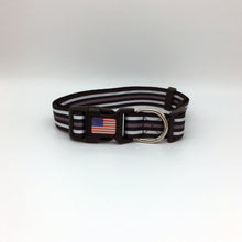 Load image into Gallery viewer, Thin Gray Silver Line Correctional Officer Corrections First Responder and Military Themed Dog Cat Pet Collars
