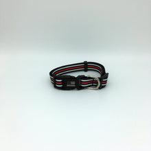 Load image into Gallery viewer, Thin Red Line Fireman EMT Paramedic First Responder and Military Themed Dog Cat Pet Collars
