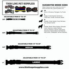 Load image into Gallery viewer, Classic Thin Gold Line First Responder and Military Themed Dog Cat Pet Collars
